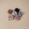Silk-textured large intestine hair band, hair accessory, square scarf, ladies' hair band Application Scenario